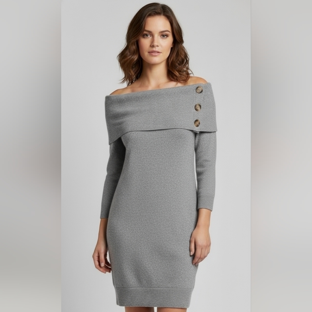 Derek Heart Gray Sleeveless Asymmetrical Cocktail Dress